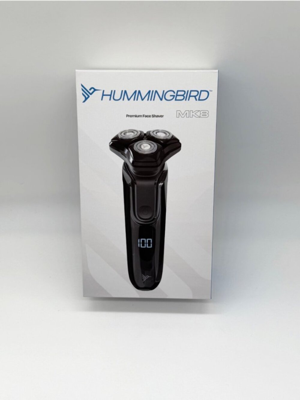 Hummingbird MK8 Electric Shaver 3 Head Wet Dry Trimmer Travel Case Open Box